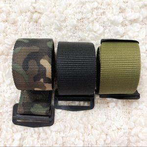 BUNDLE Military web belt with tri-glide buckle